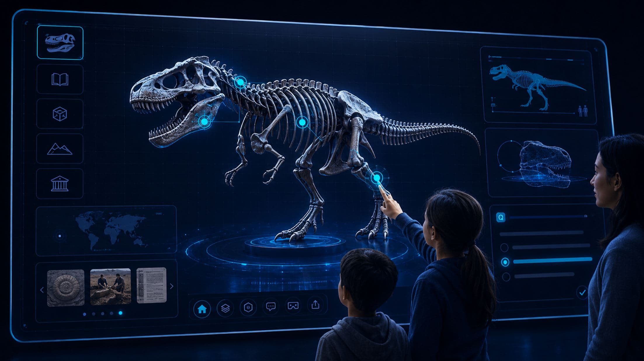Museum & Education Experience application mockup