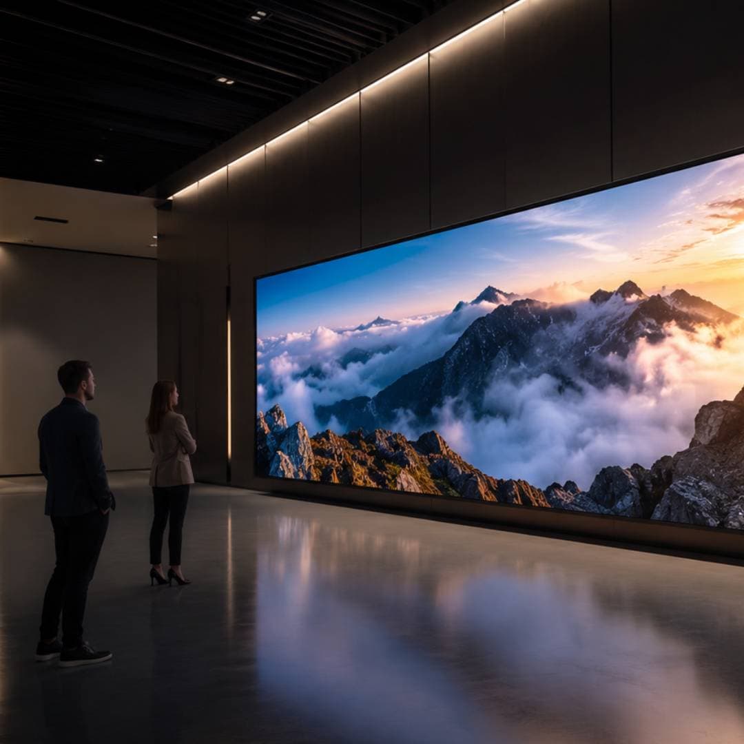 Passive LED Wall looping video